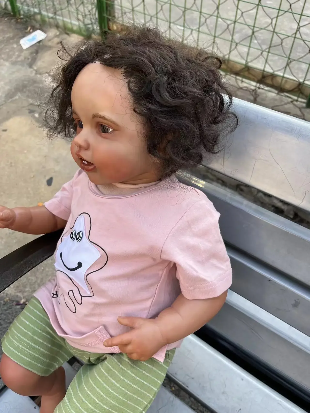 Oferta de muñeca bebé Reborn personalizada de 24 pulgadas Lottie, muñeca terminada con cutis oscuro afroamericano, foto Real, regalo de Navidad