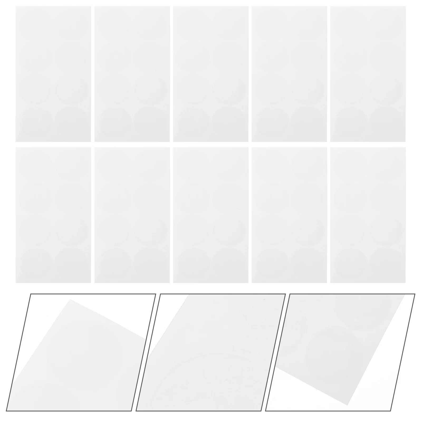 

10 Sheets Round Detection Sun Blocking Patches Uv Testing Dot Stickers Portable Outdoor Uv Protection Comfortable Practical