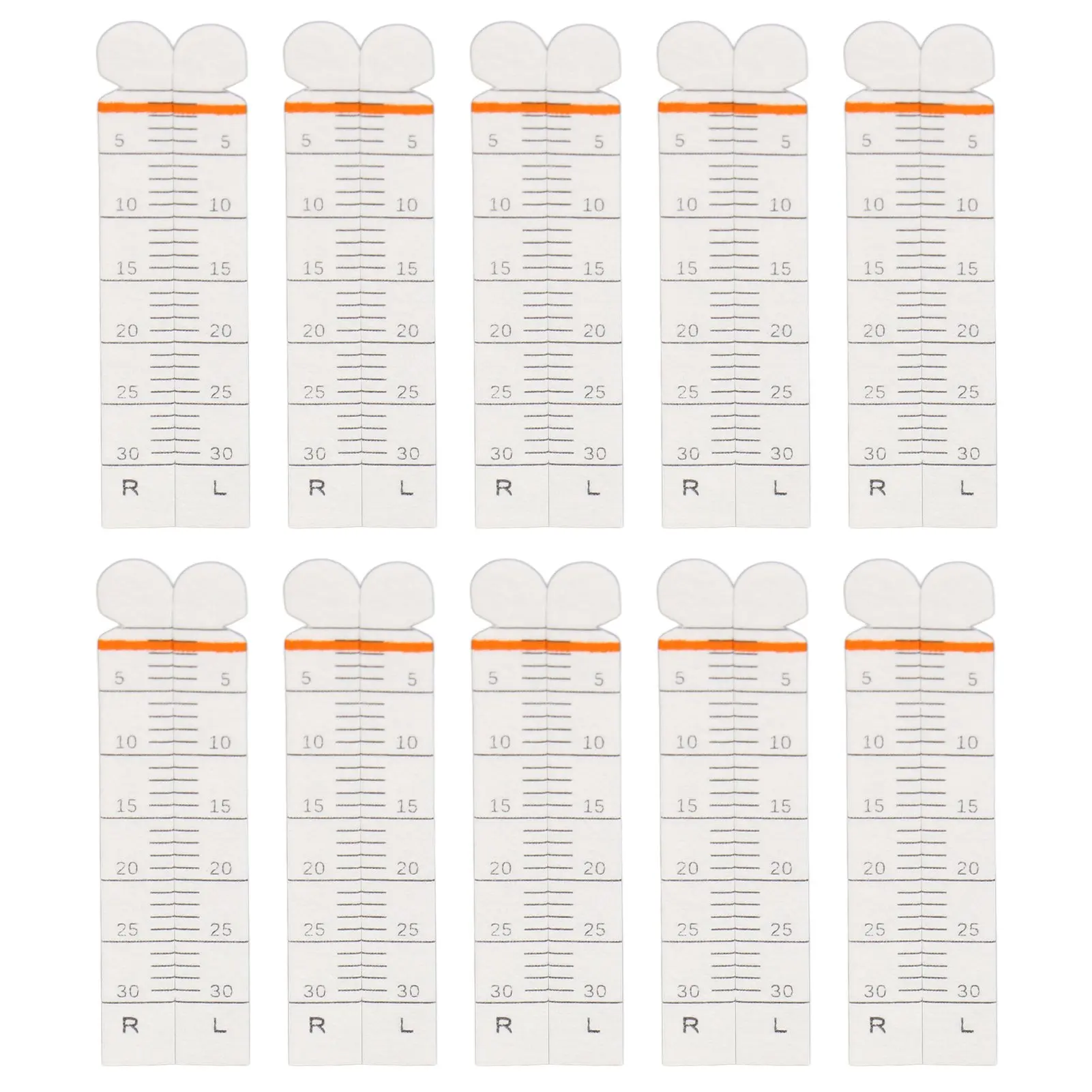 10pcs Schirmer Test Strip Professional Portable Tear Secretion Test Strips for Tear Secretion Disorders