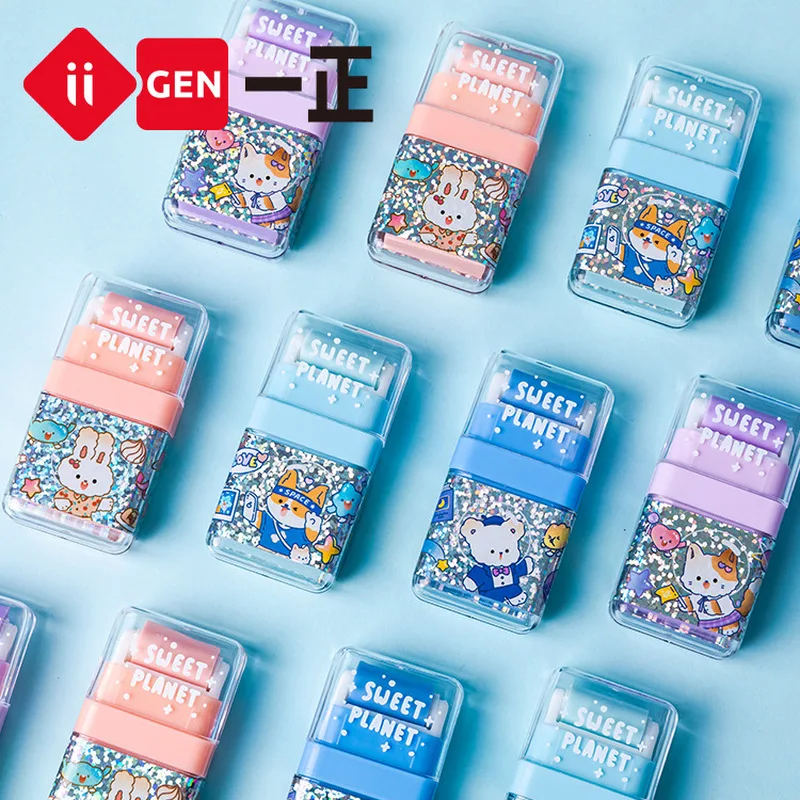 

Iigen Stationery Sweet Planet Roller Rubber Student Altered and Erased Cute Creative Rubber Stationery Wholesale