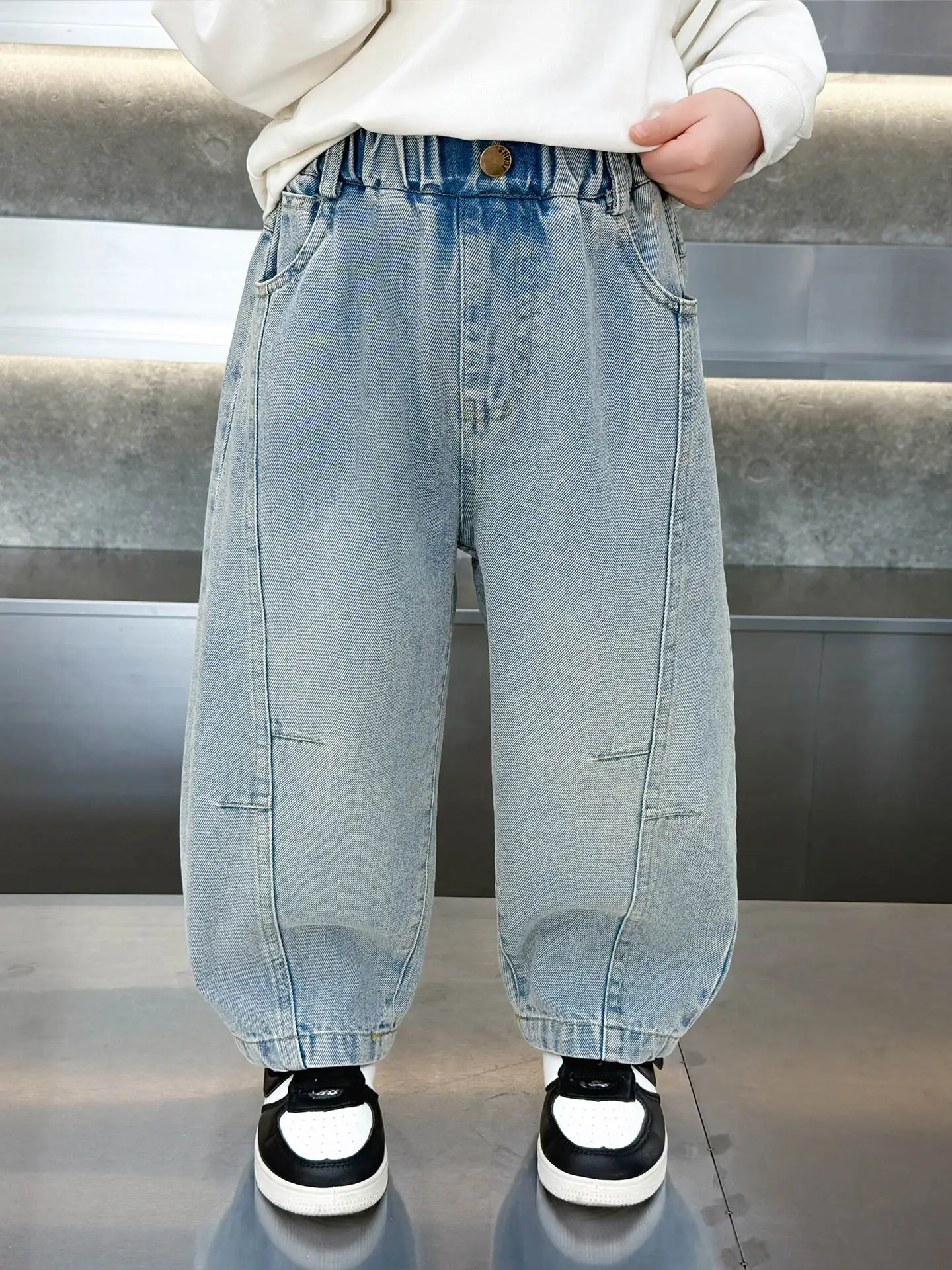 Children's Casual Cotton Jeans Spring 2026 New Style Boys' Knife  Denim Pants Fashionable Boy's Spring Clothing Long Trou...