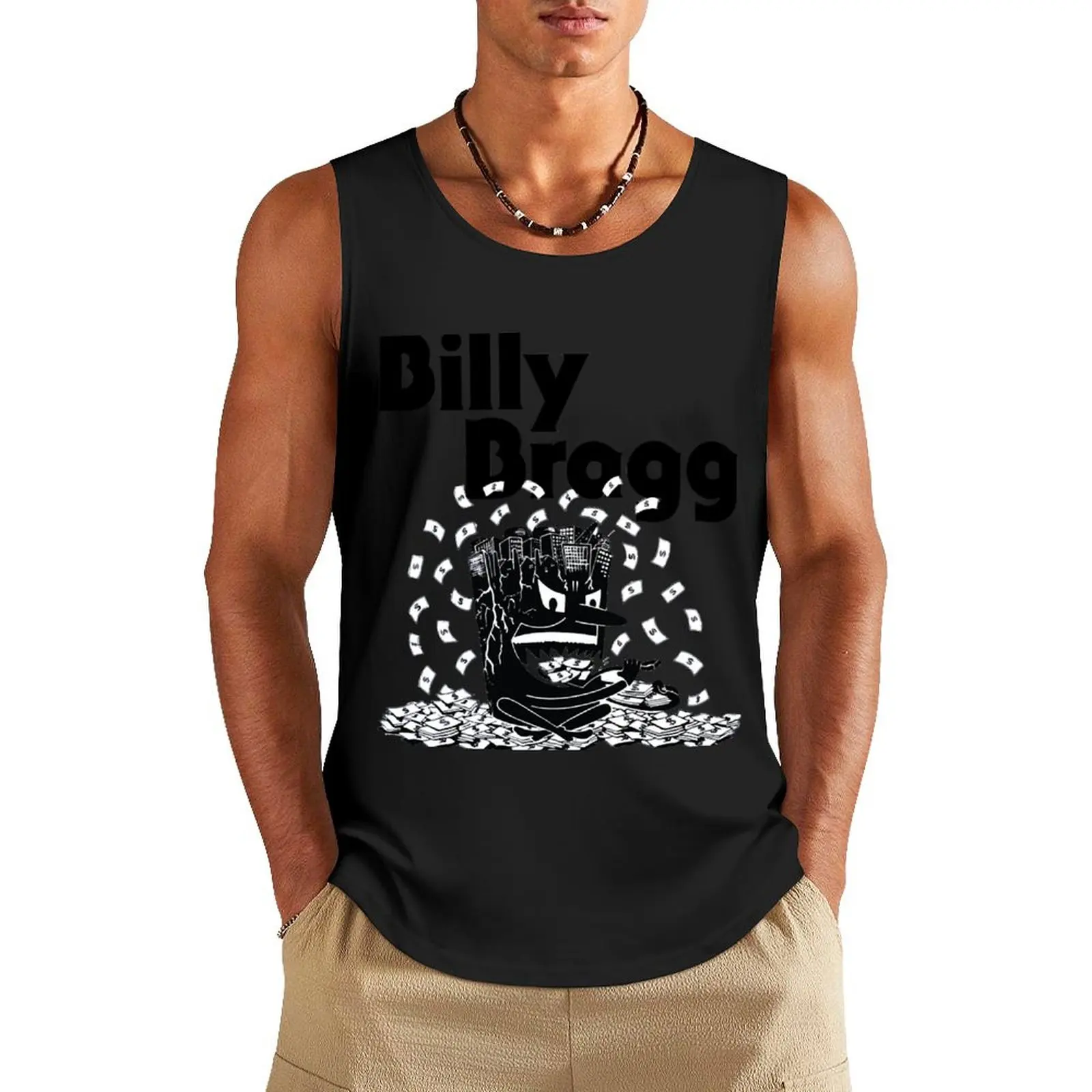 Billy Bragg - Talking With For Fans Tank Top Men's gym t-shirt Men's fitness t-shirt summer clothes man 2024 Vest for boy