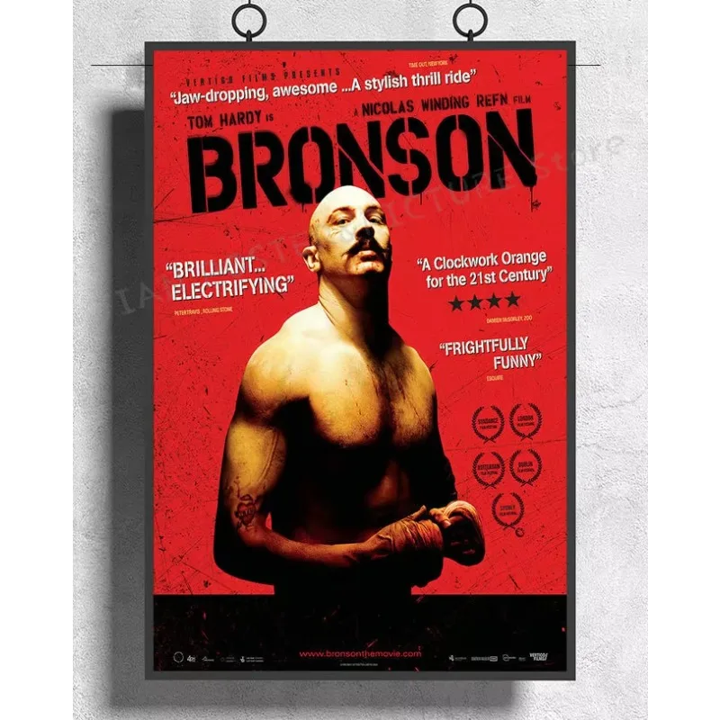 NJ512 BRONSON Movie 2008 Tom Hardy Violent Wall Sticker Silk Poster Art Home Office Deco