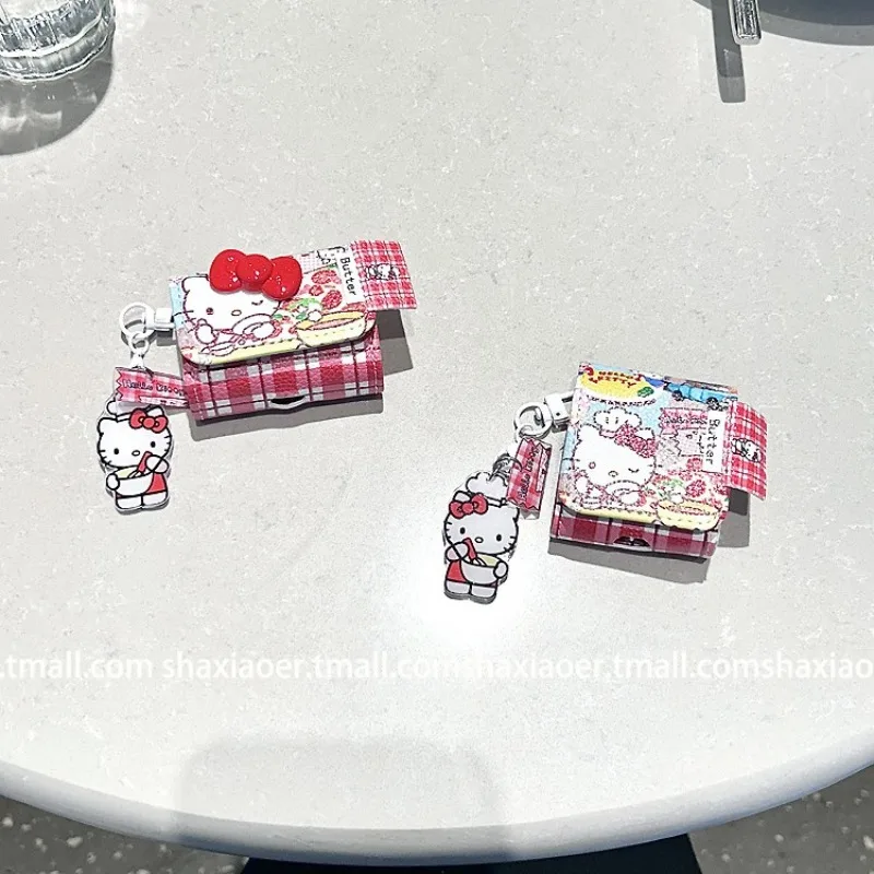 مرحبا كيتي بو حقيبة سماعة الاذن ل Airpods 4 3 2 1 Pro2 لطيف الكرتون سماعات لاسلكية الغطاء الواقي المعلقات ل Airpods Pro