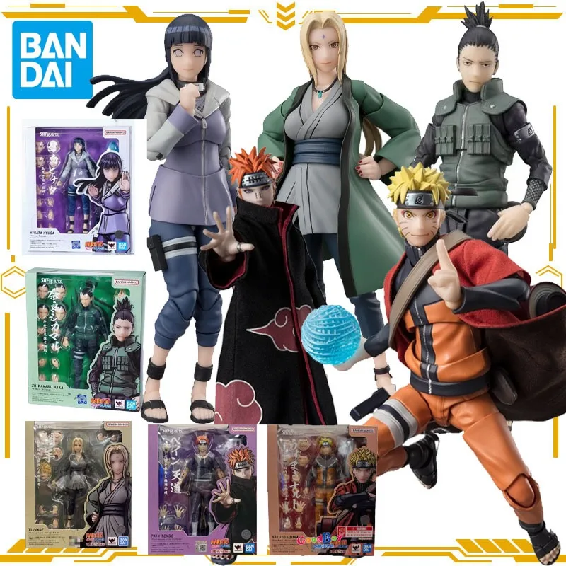 

Bandai Original Naruto Shippūden S.H.Figuarts Hyuga Hinata Tsunade Nara Shikamaru Action Figure Toys for Boys Girls Gift