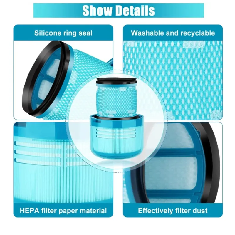 Replacement Hepa Filter Accessories Reusable Washable Filter For Dyson V11 V15 SV14 Robot Vacuum Cleaner Spare Parts