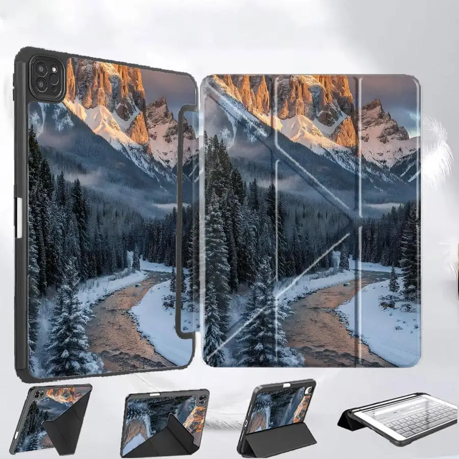 

Beautiful Scenery Holder Cover Tablet Case For iPad Mini 6 7 Pro 11th 10th 9th 8th 7th 12.9inch Air 4 5 M3 M2 M4 11inch Pro 2025