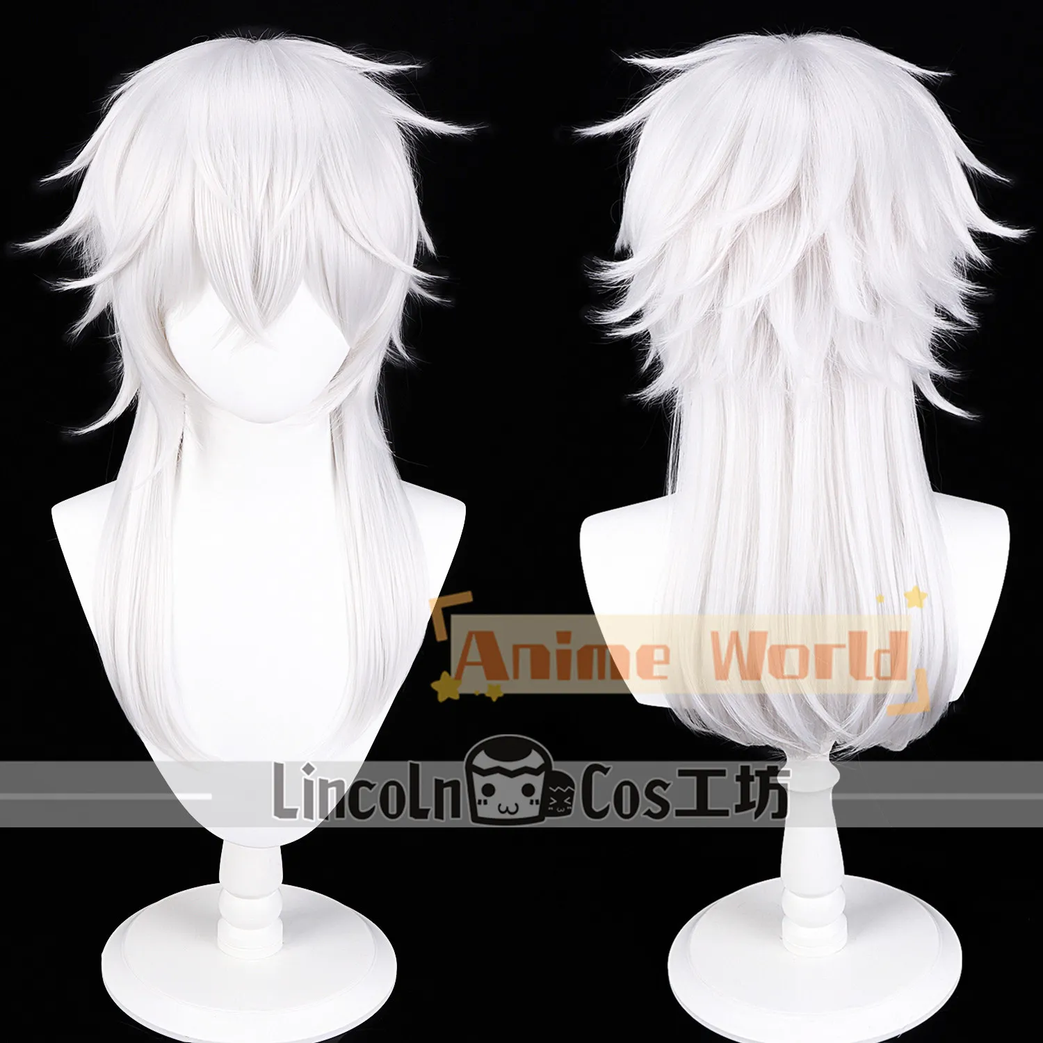 

Парик для косплея по аниме Touken Ranbu Surumaru Kuninaga, реквизит для Хэллоуина и карнавальных вечеринок, синтетические волосы, термостойкое волокно + шапочка для парика