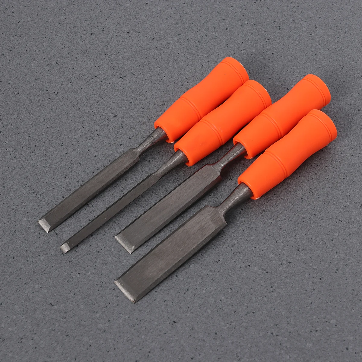 

4 pcs Flat Mouth Chisel Tool Hand Woodworking Carving Accessories Piercing Professional Set Anti Slip Handle Carpenter Artisan
