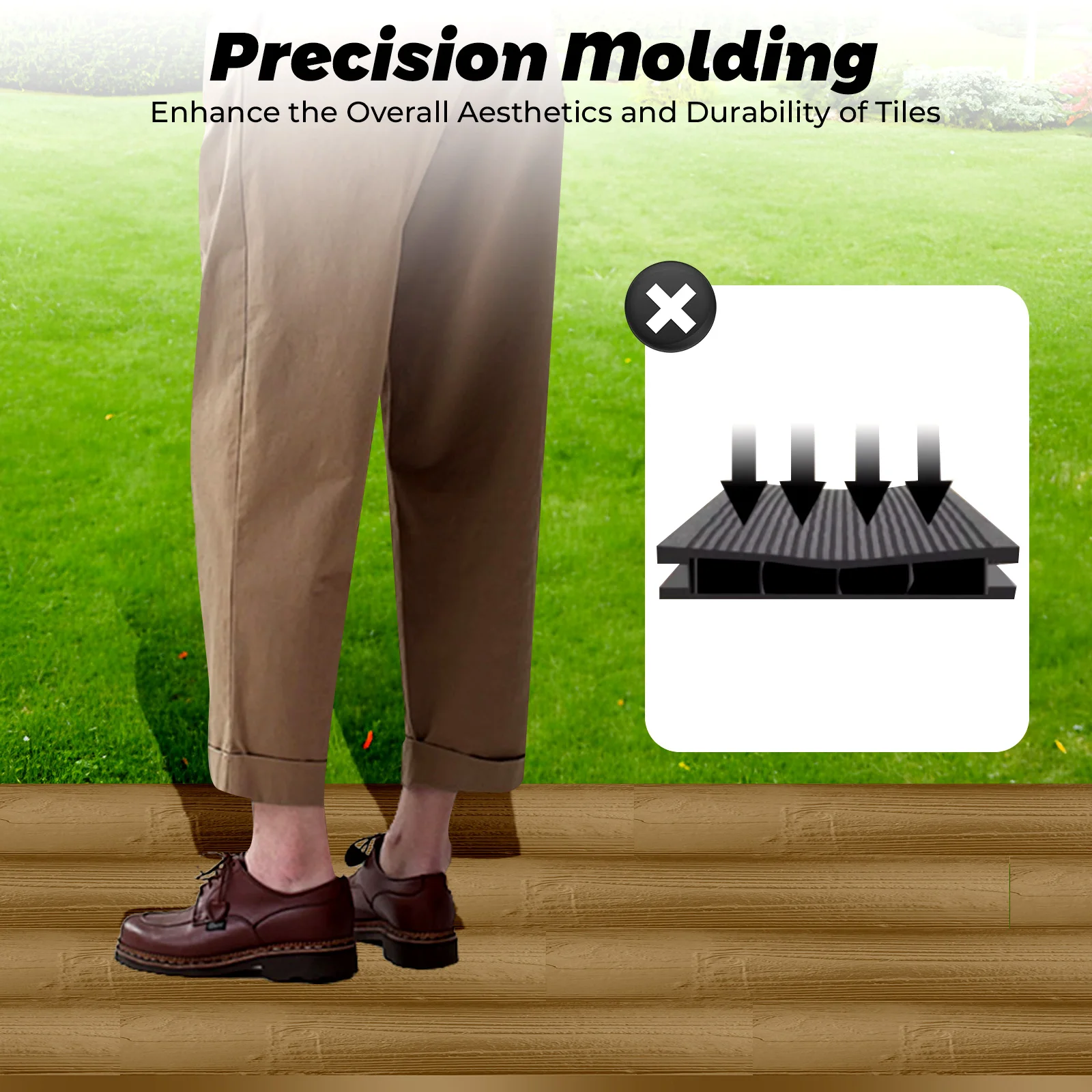 2 Stück Auffahrt Pflaster Pflasterform Terrasse Beton Trittstein Pfad Maker Form