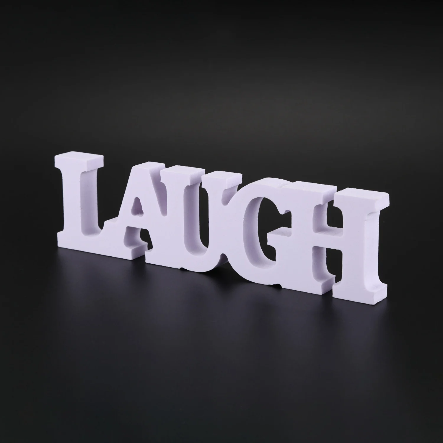 3pcs LIVE LOVE LAUGH Wooden Letters for Wedding Decoration (White)