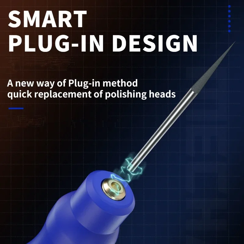 Imagem -02 - Mechanic Irx6 Pro Multifuncional Elétrica Grinding Pen com Quatro Velocidades do Telefone Móvel Mini Chip ic Polimento Caneta Elétrica