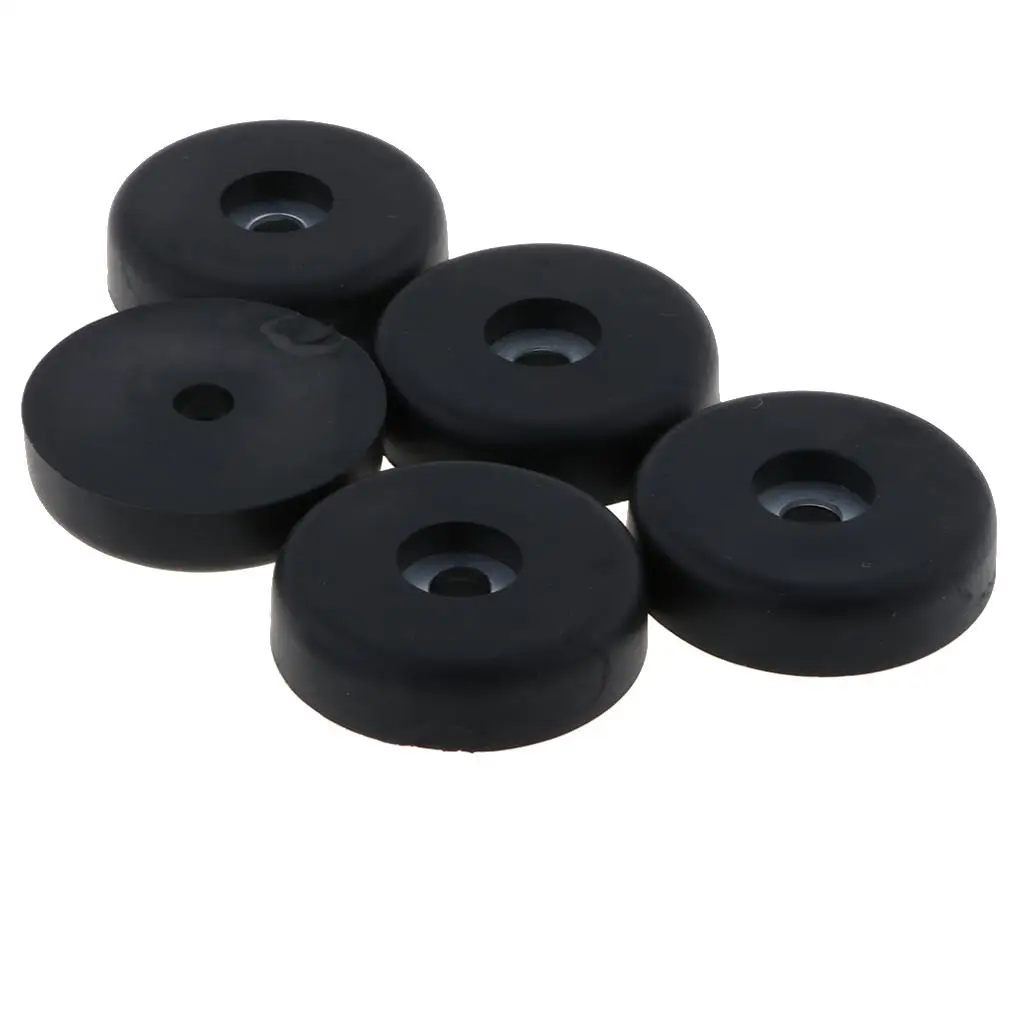 5 Pieces 40x10mm Cabinet Amplifier Speaker CD Isolation Rubber Feet Pad Base premium durable non-skid rubber