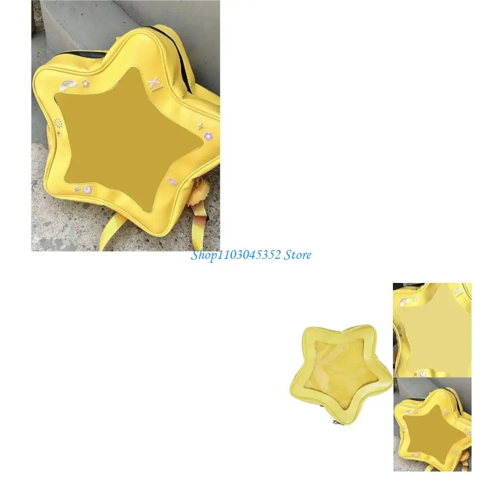 

Practical Shoulder Bag Subculture Star Clear Backpack for Travel & Everyday Use