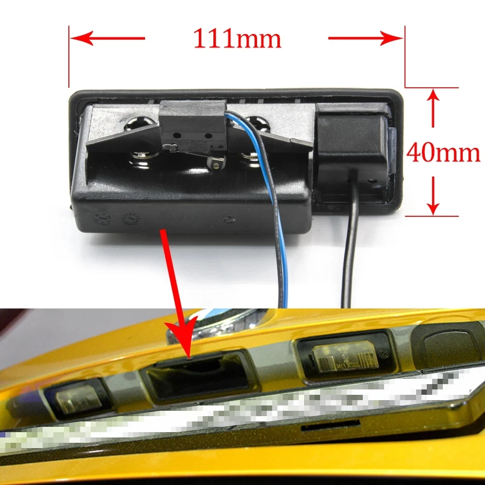 170 ° AHD 1080P złota uchwyt bagażnika kamera samochodowa do samochodu BMW serii 3 serii 5 X5 X6 E39 E60 E70 E82 E82 Android Monitor