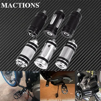 Pédale de repose-pieds CNC pour moto, pour Harley Touring Road King Dyna Fat Bob Breakout Softail Sportster personnalisé