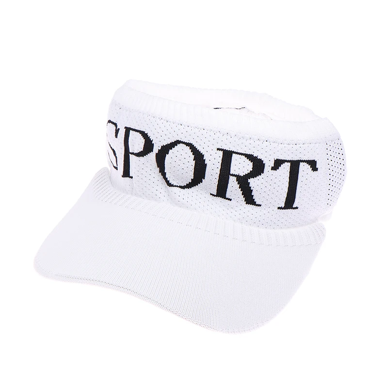 Proteção UV ajustável Sun Hats para homens e mulheres, Top Empty Hats, esporte sólido, tênis, golfe, corrida, protetor solar, boné de beisebol, verão