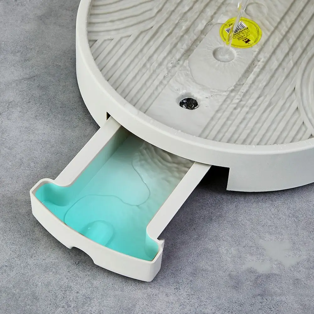 

Round Flower Pot Mobile Tray Non-Slip Heavy Duty Movable Plant Stand with Drainage Tray Stable Universal Wheel Mobile Base