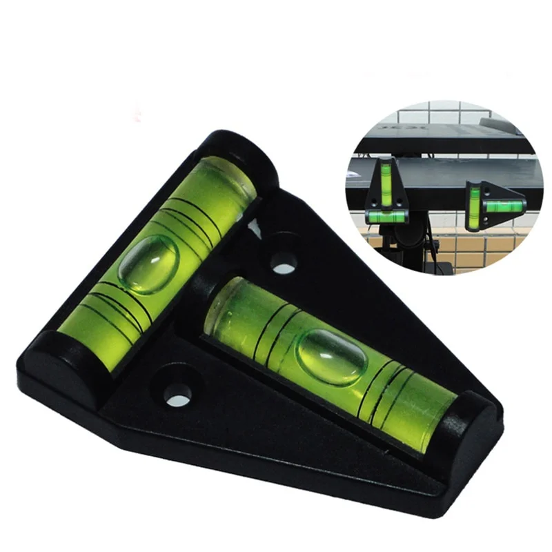 New 1pcs Mini T-Type Spirit Level Plastic Measuring Vertical and Horizontal Adjuster Trailer Motorhome Boat Accessories Parts