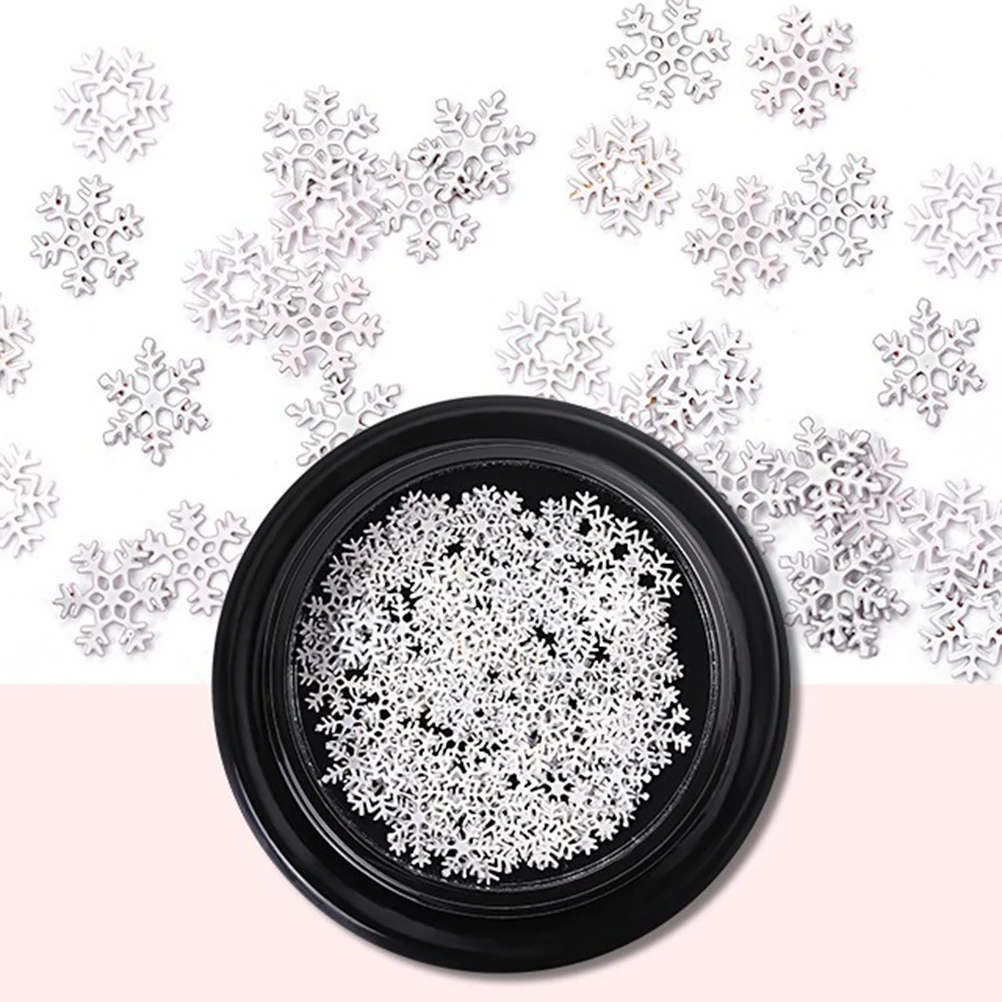 2 stuks witte sneeuwvlok computerchips feestelijke nail art stickers kerst sneeuwvlok ontwerp voor familievakantie plezier