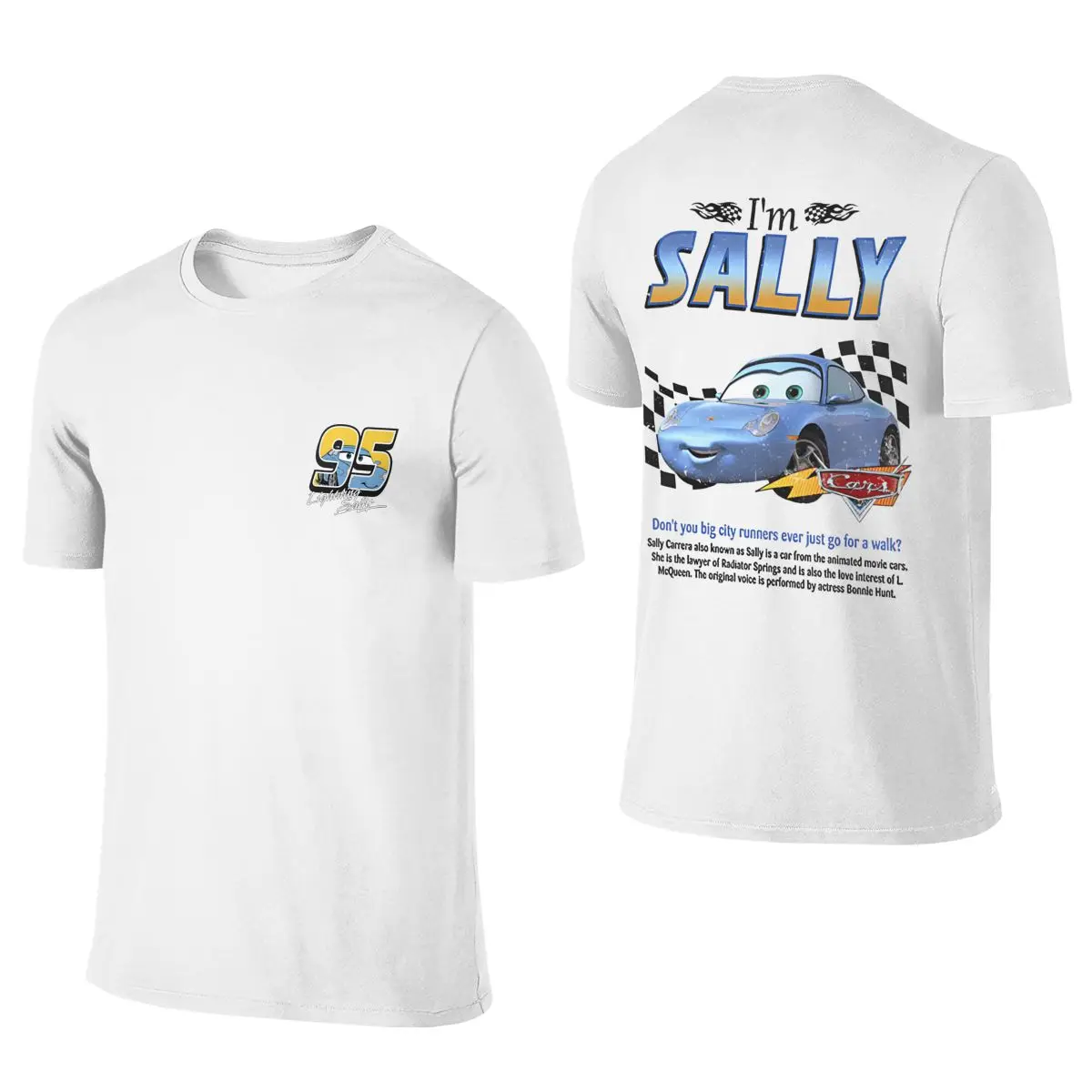 I\'m Sally And Lightning Mcqueen camiseta de pareja Mcqueen y Sally Merch trajes, camiseta para hombres y mujeres