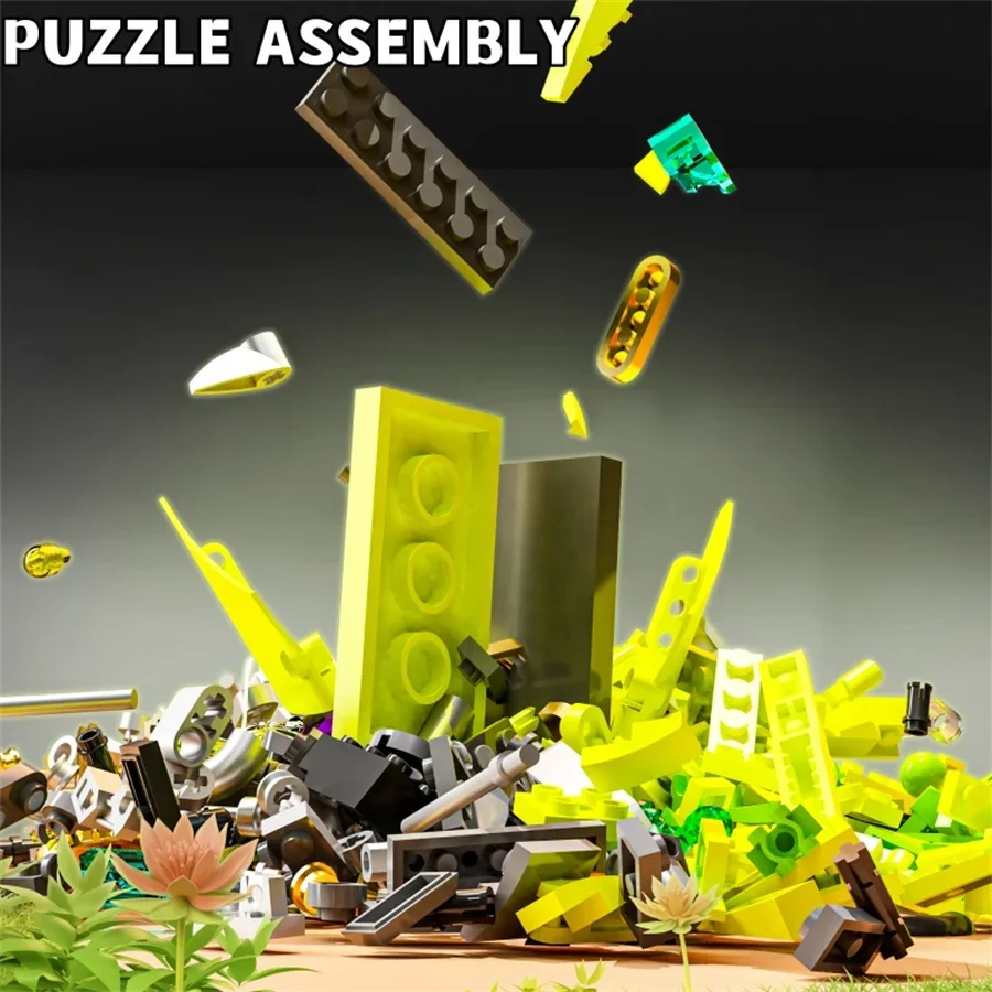 2025 Mantis mecánico, Ideas de bloques de construcción, bloques de modelismo animales, conjunto de Motor de potencia técnica MOC, juguetes para niños, regalos, 999 Uds.