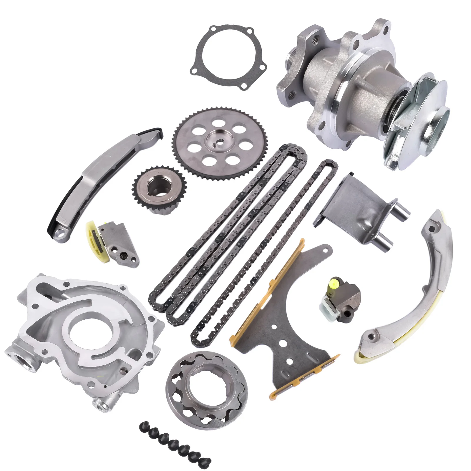 AP02 Kit catena distribuzione Pompa acqua olio per Chevy Colorado GMC Canyon Hummer H3 Isuzu