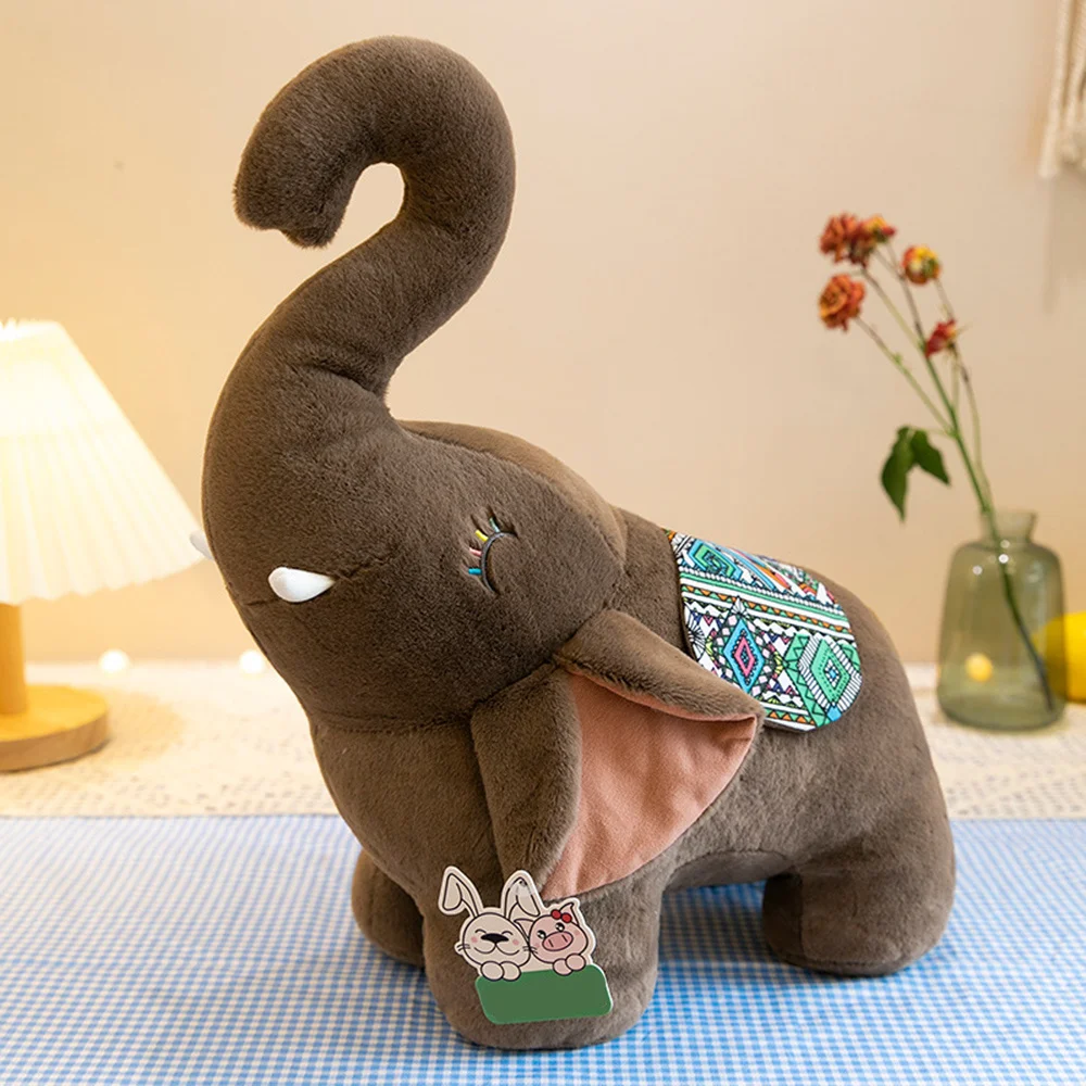 Juguetes de peluche, muñeco de elefante de dibujos animados, juguete de desarrollo educativo temprano