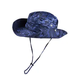 Cool Men Women Summer Wide Brim Camouflage Travel Sunscreen Fishing UV Outdoor Sport Climbing Cap Foldable Sun Fisherman Hat A17