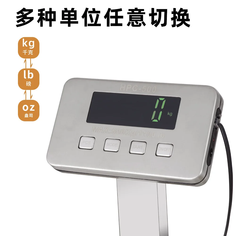 500kg stainless steel countertop postal express scale, commercial large pet electronic scale