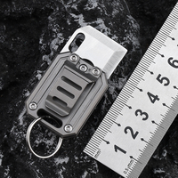 Mini Titanium Alloy Folding Knife Multifunctional Outdoor Camping Tool Knife Pendant Bottle Opener Holiday Gift