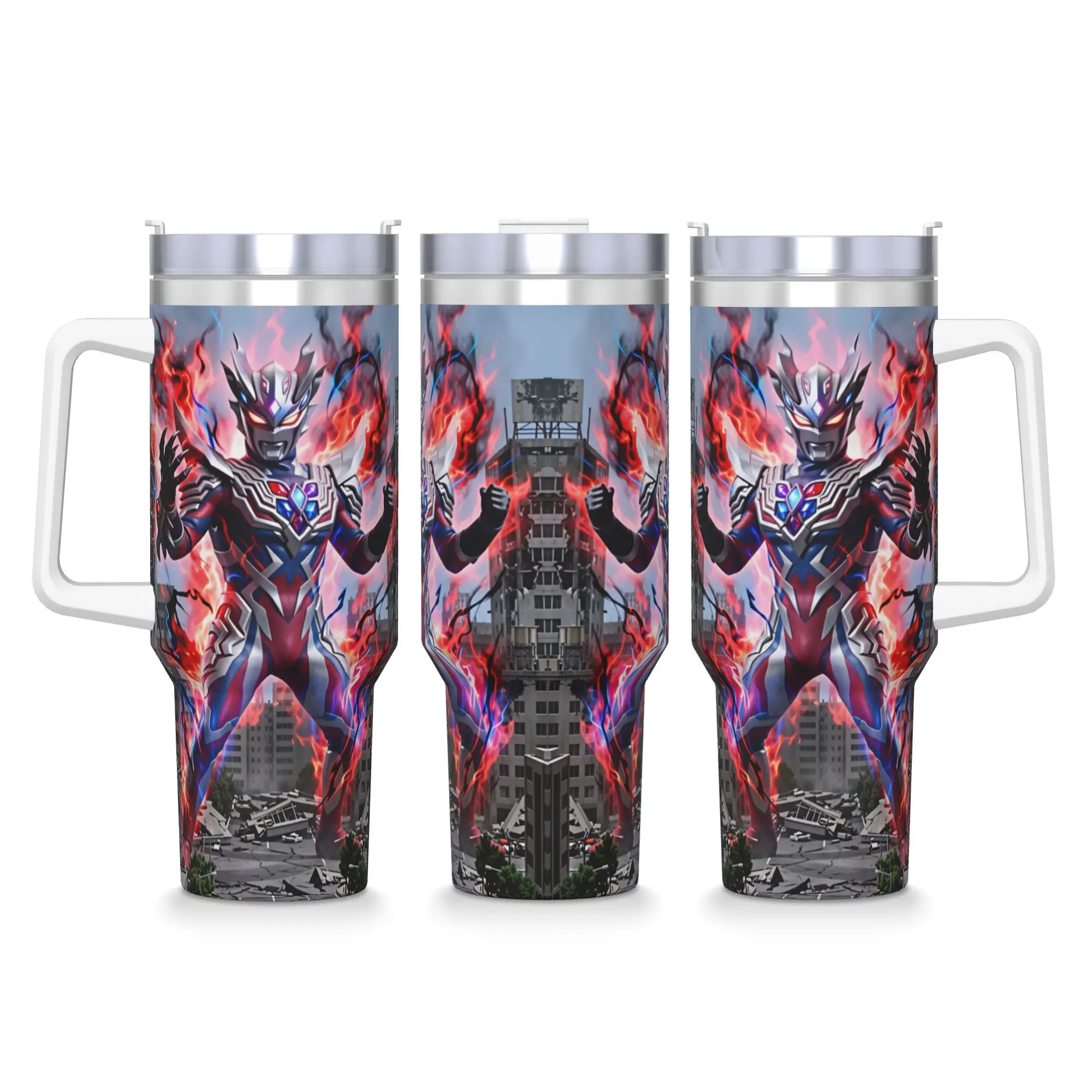 Stainless Steel Tumbler 2026 New Ultraman Zero Thermal Mug  Portable Cold and Hot Car Mugs Travel Custom Water Bottle