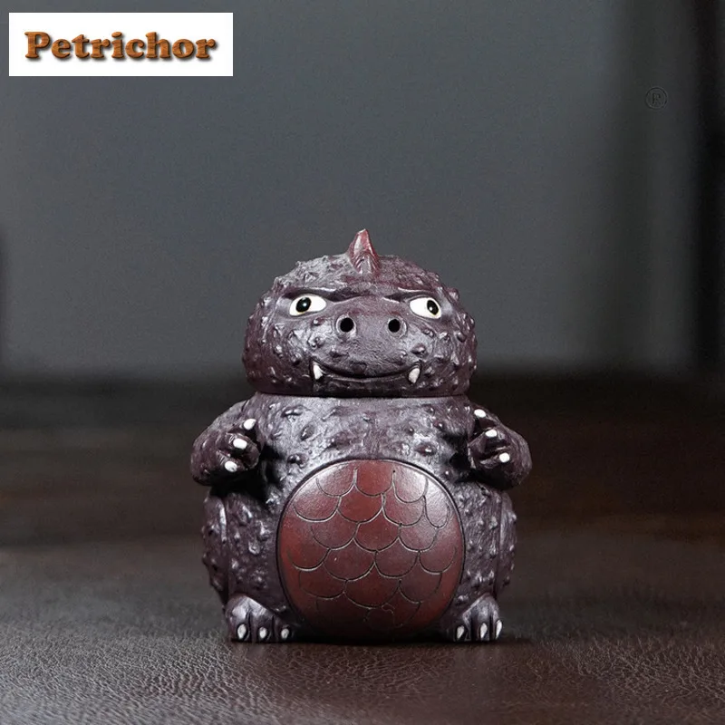 

160ml Creative Yixing Purple Clay Teapots Handmade Dinosaur Pot Raw Ore Purple Mud Tea Maker Kettle Chinese Zisha Tea Set Craft