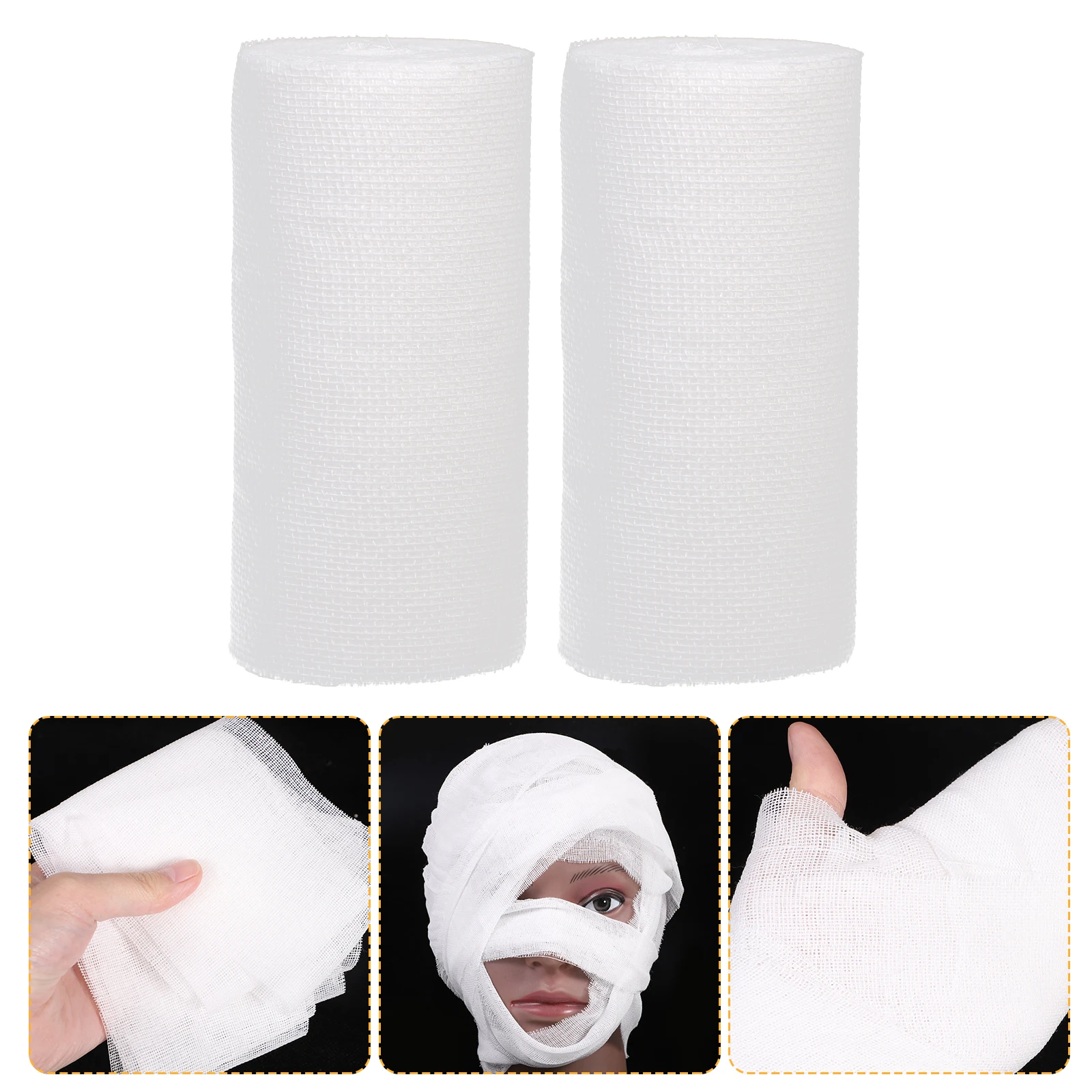 

4 Rolls Spooky Gauze Cloth Blood Bandage Props Decorations Halloween Party Bloody