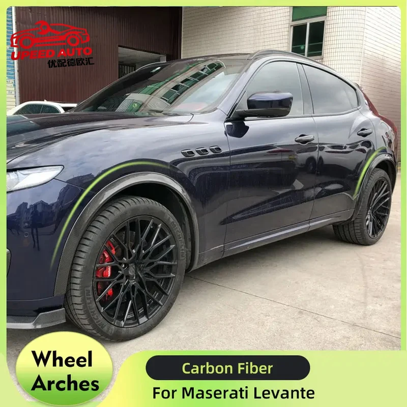 Suitable for Carbon/FRP Arch Maserati Levante 2017 2018 Base S Sport 4-Door Fender Flares Eyebrow Wheel Protector Mudguards