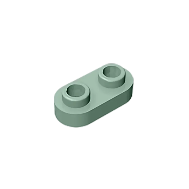 Gobricks Bausteine GDS-1403 Platte, rund 1 x 2, mit zwei offenen Bolzen, kompatibel mit Lego 35480, Kinder-DIY-Lernsteinen