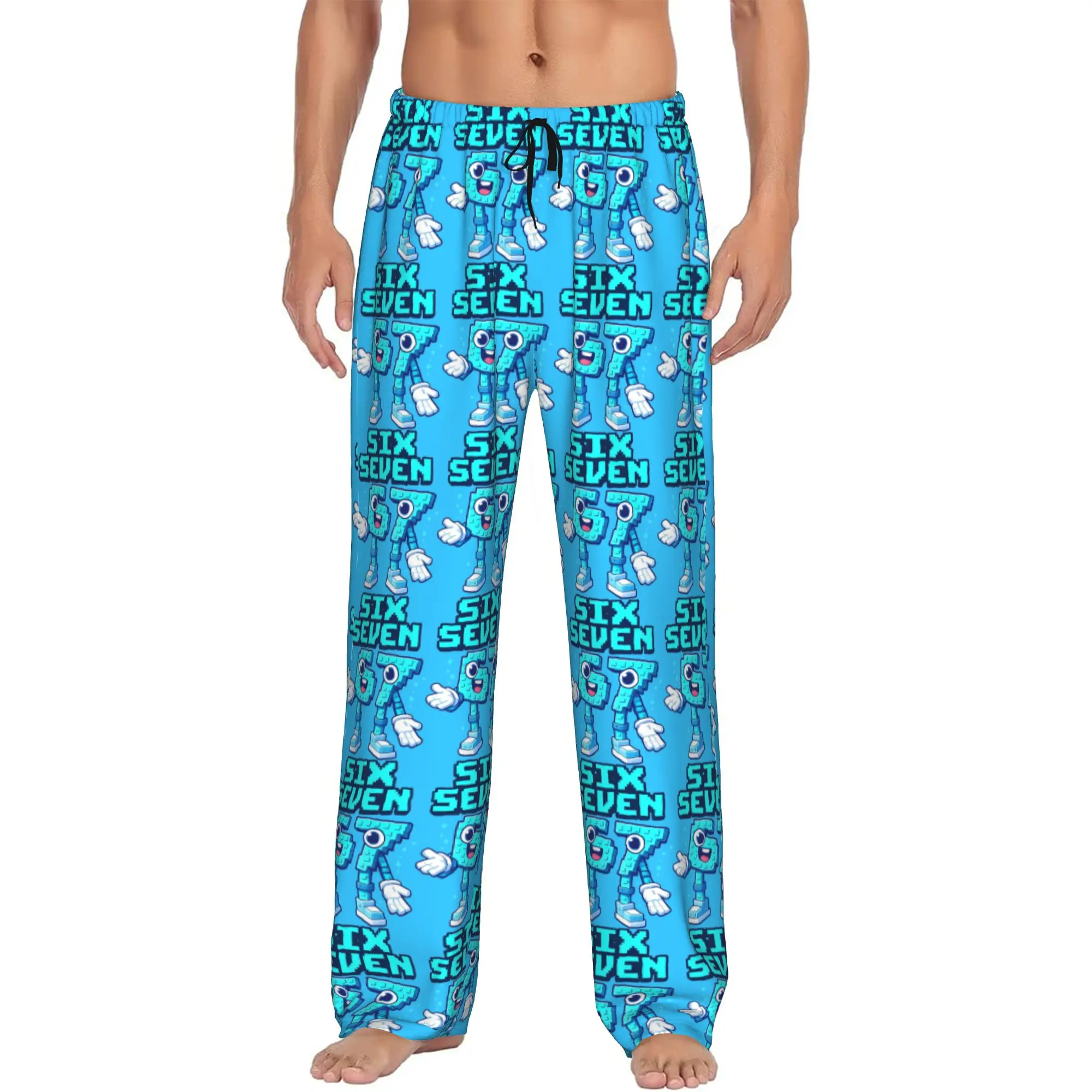 

Custom Funny Sixty Seven Pajama Pants Men's Sleepwear Lounge Sleep Bottoms Stretch with Pockets