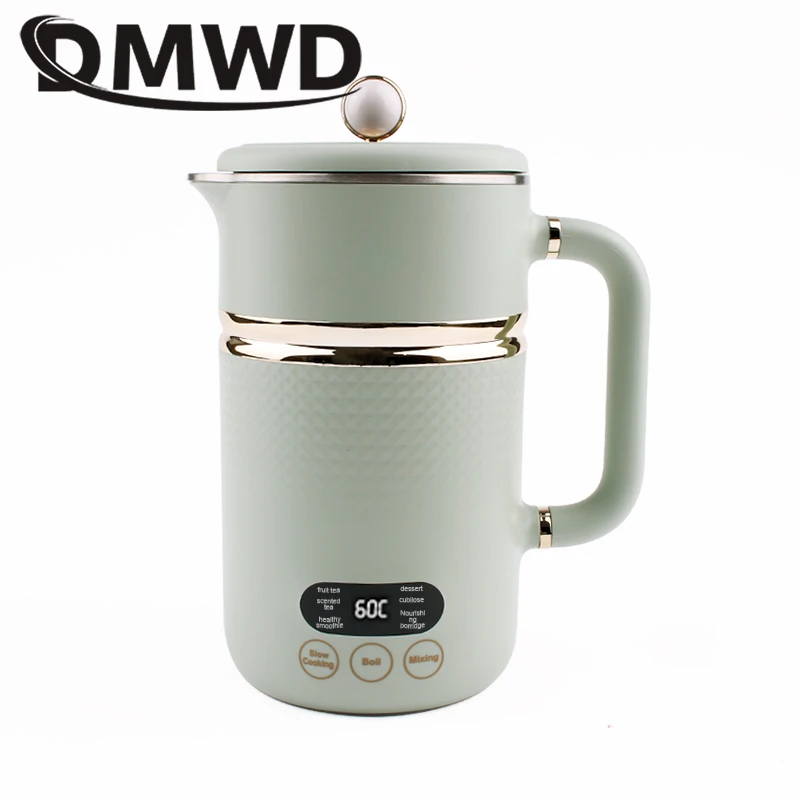 

110V/220V Electric Kettle Thermal Stew Porridge Cooker Cup Soup Milk Heater Automatic Self Stirring Magnetic Mug Mixer Blender