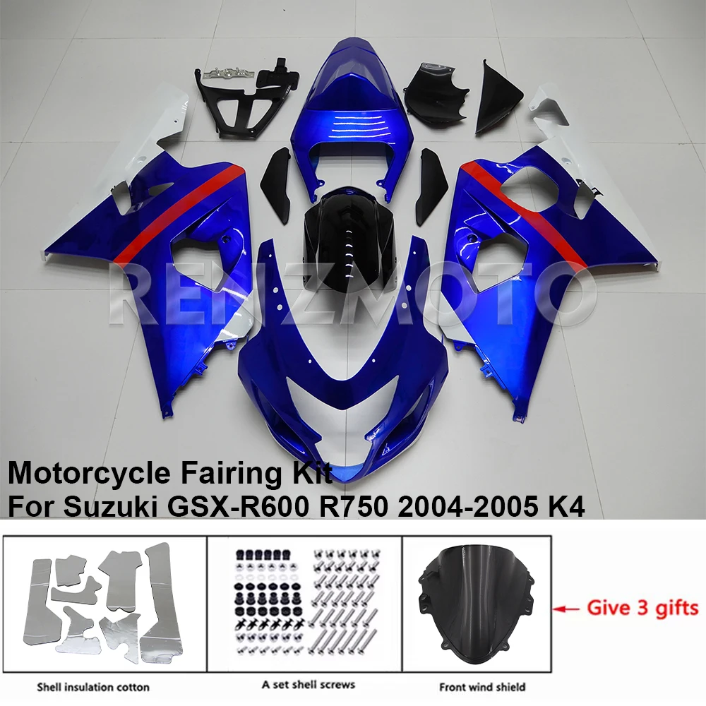 

S0604-113A For Suzuki GSX-R600 R750 04-05 K4 K5 Fairing Motorcycle Set Body Kit Decoration Plastic Guard Plate Accessories Shell