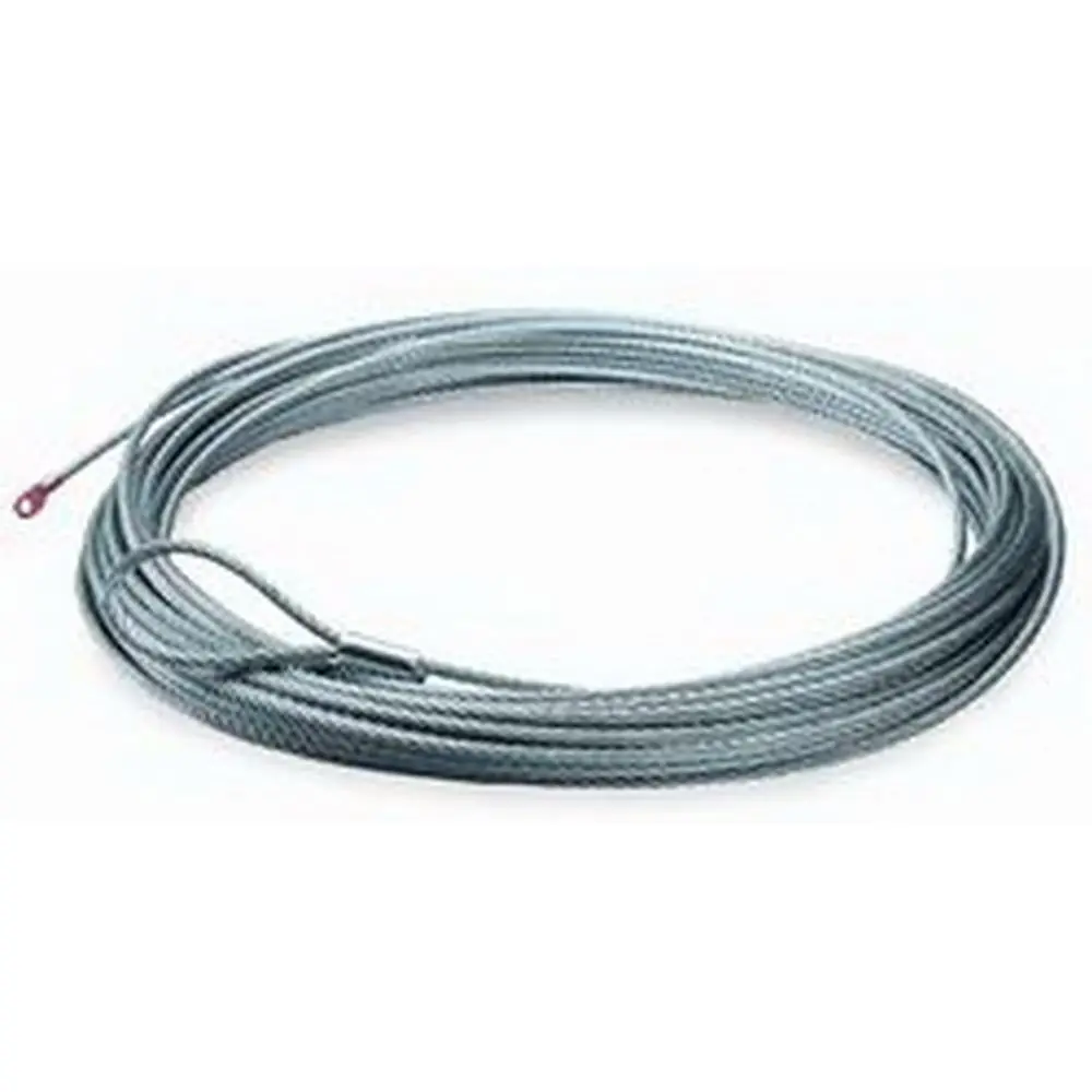 

3/8 Diameter Steel Cable with Loop and Terminal, 125 Feet Length