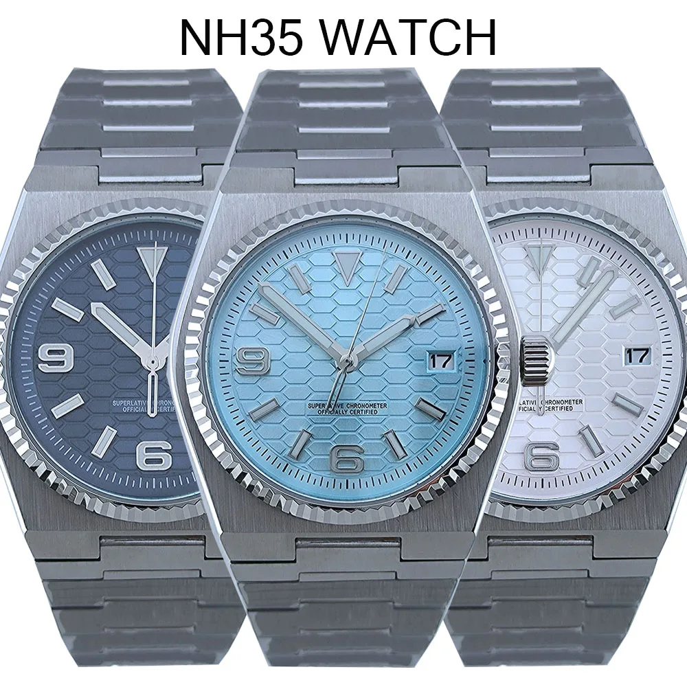 PRX NH35 Watch 40MM Men's Watch Case Sapphire Watch Cases Parts PRX Super Player NH35 Automatic Movement High-Quality