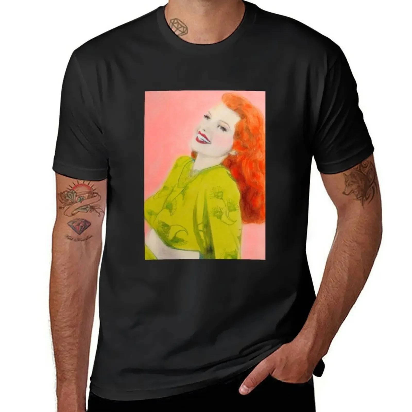 

Rita Hayworth T-Shirt Aesthetic clothing clothes valentines boutique clothes Man t-shirt t shirts for men graphic