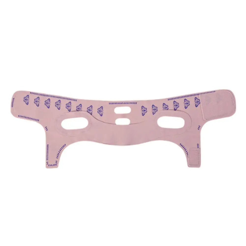 Bandage amincissant à double pont pour le visage, ceinture à motif papillon, outil de beauté pour le ruisseau, ligne de bande, joue, V Lift Facia, A0M5