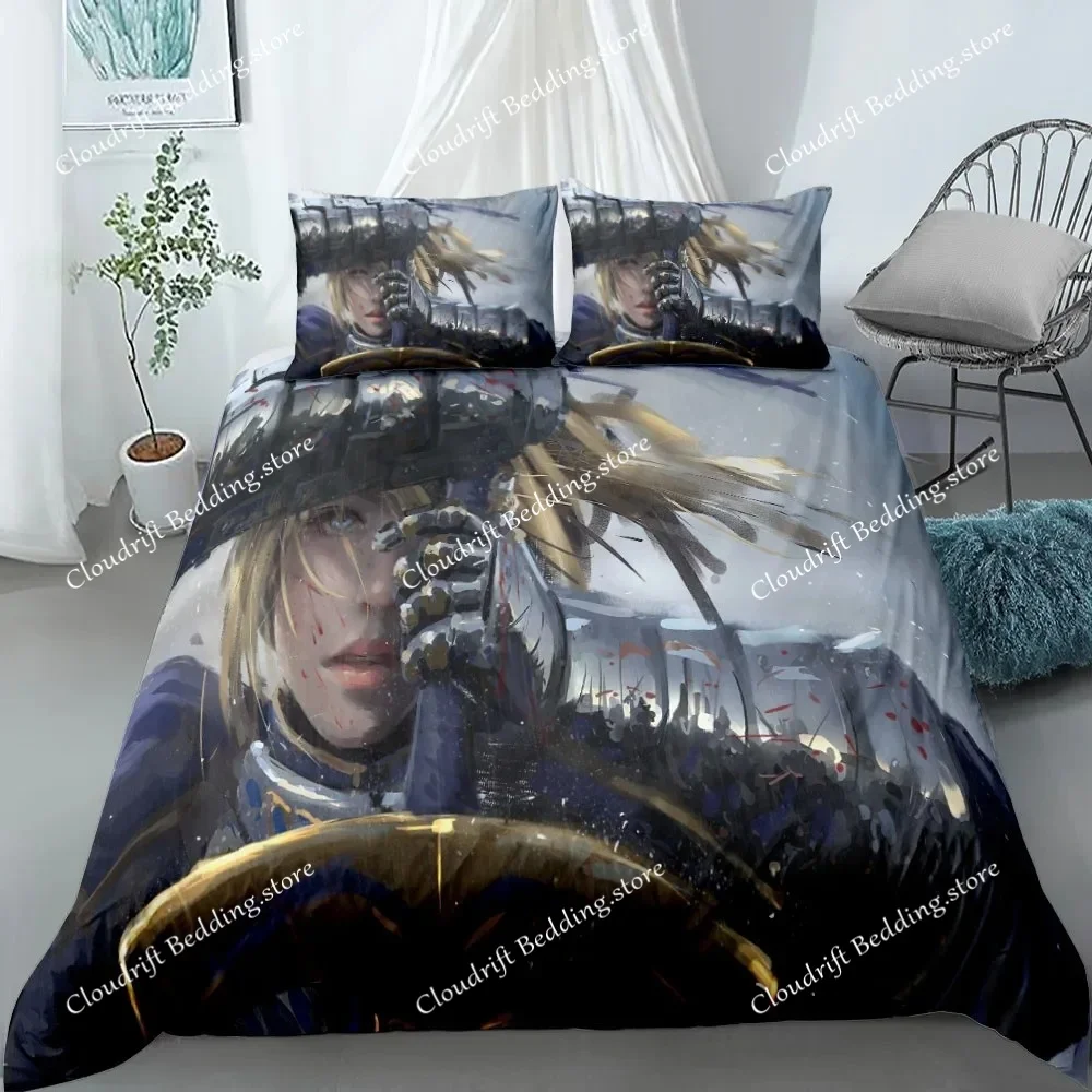 

Zero Fairy Bedding Set King Queen Double Full Twin Single Size Duvet Cover Pillow Case fate Bed Linen Set Duvet Cover Bed Set