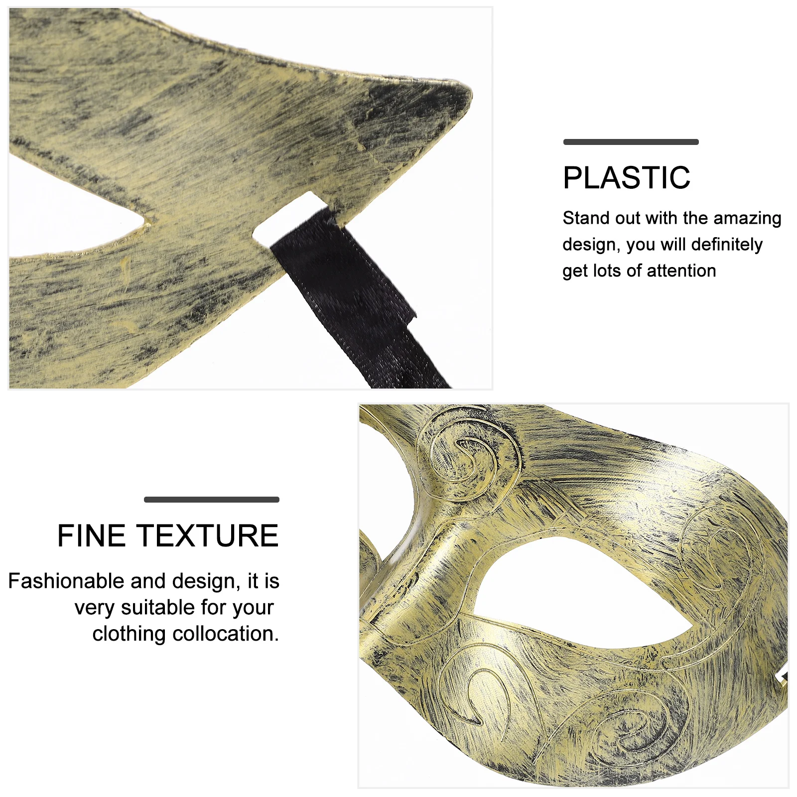 

25 Pcs Make up Retro Half Face Mask Miss Decoration Party Masks Plastic Masquerade Decorations