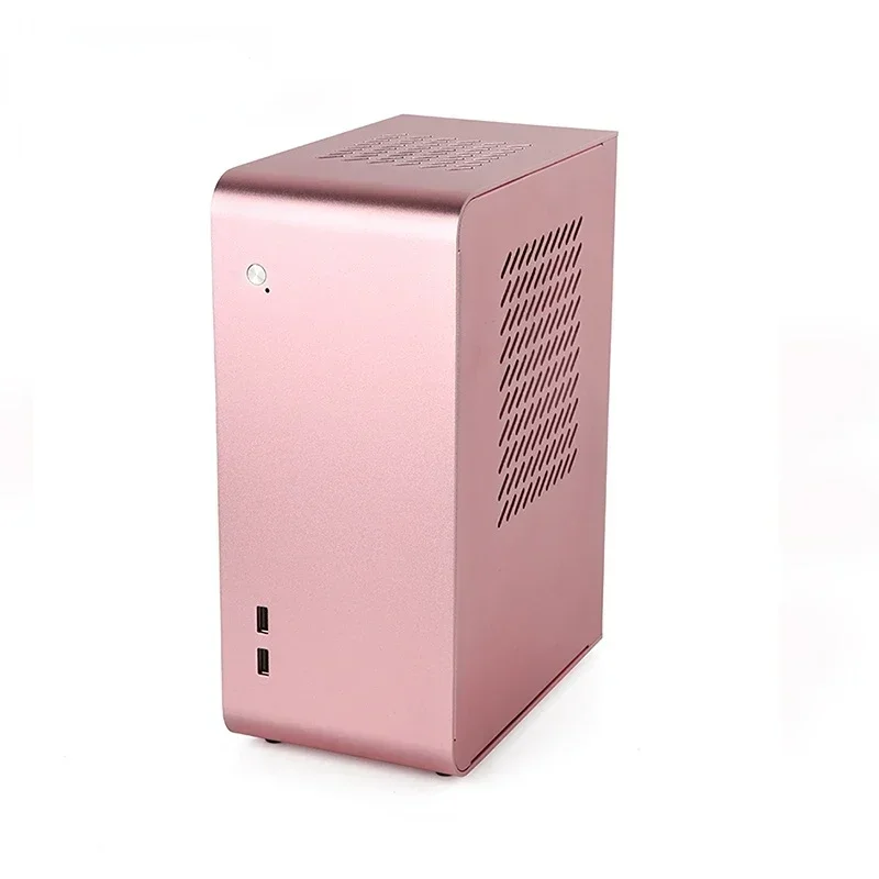 Unique Aluminum Computer Cases ITX Mini PC Chassis Micro ATX Case with Graphic bracket