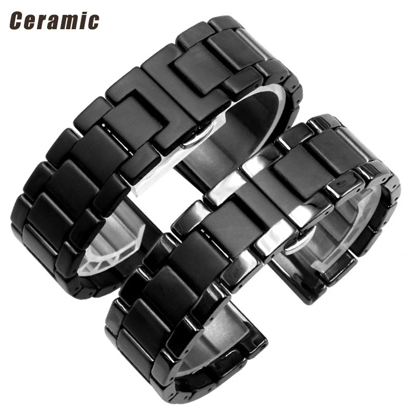 20mm 22mm 24mm Luxury Ceramic band For Samsung galaxy 3 watch 46mm 42mm gear s3 Strap active 2 40 44mm Smart Watch ceramic strap