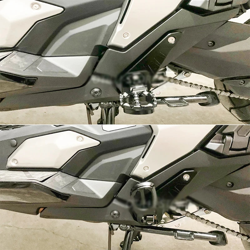 Motorcycle Accessories Folding Rear Foot Pegs Footrest Passenger For HONDA X-ADV 750 X ADV 750 XADV750 XADV 750 2021 2022 Pedals