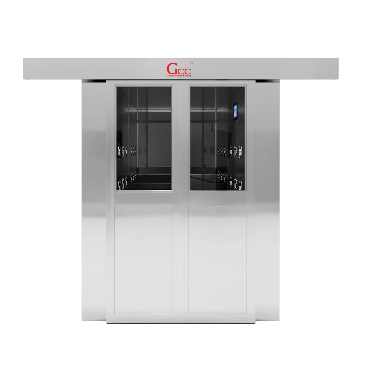 COOFULL Sensor-Activated Sliding Air Shower with Smart Control for Efficient Dust Removal