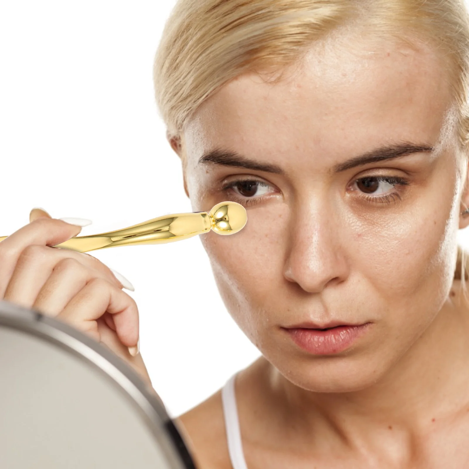 2pcs T Shape Cream Stick Set Eye Massager Roller Tool For Eye Care Facial Sculpting Anti Puff Beauty Spoon Cream Applicator